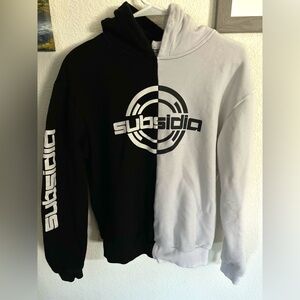 Excision label Subsidia Black and White Hoodie & Long Sleeve Shirt bundle